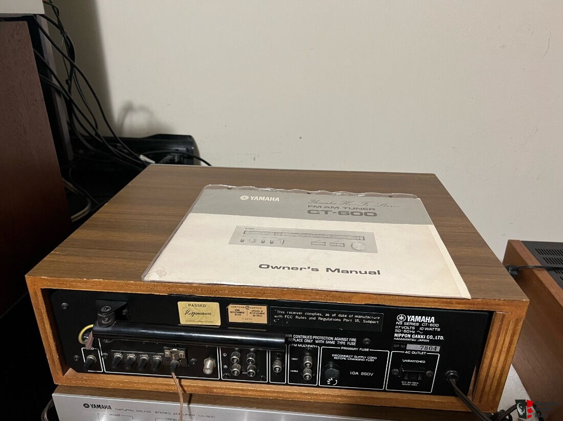 Yamaha CT-600 Stereo AM/FM Tuner - Great Yamaha Looks And Excellent ...