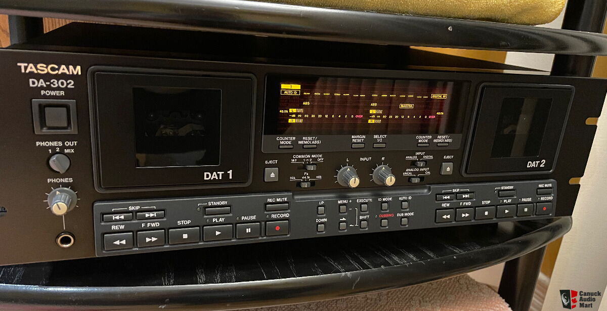Tascam DA-302 Dual Deck professional DAT Recorder For Sale