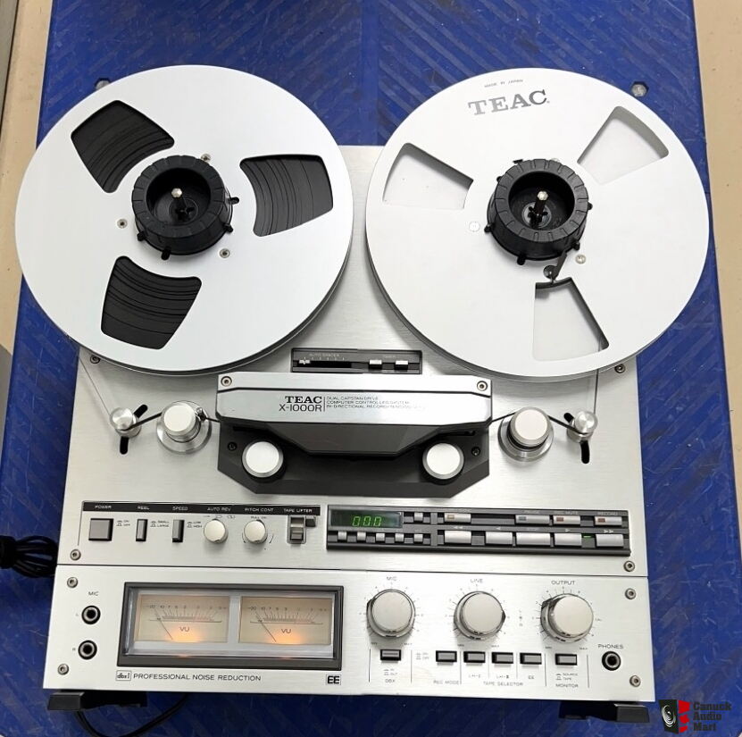 TEAC X-1000R 1/4 2-Track Reel to Reel Tape Recorder For Sale - Canuck  Audio Mart