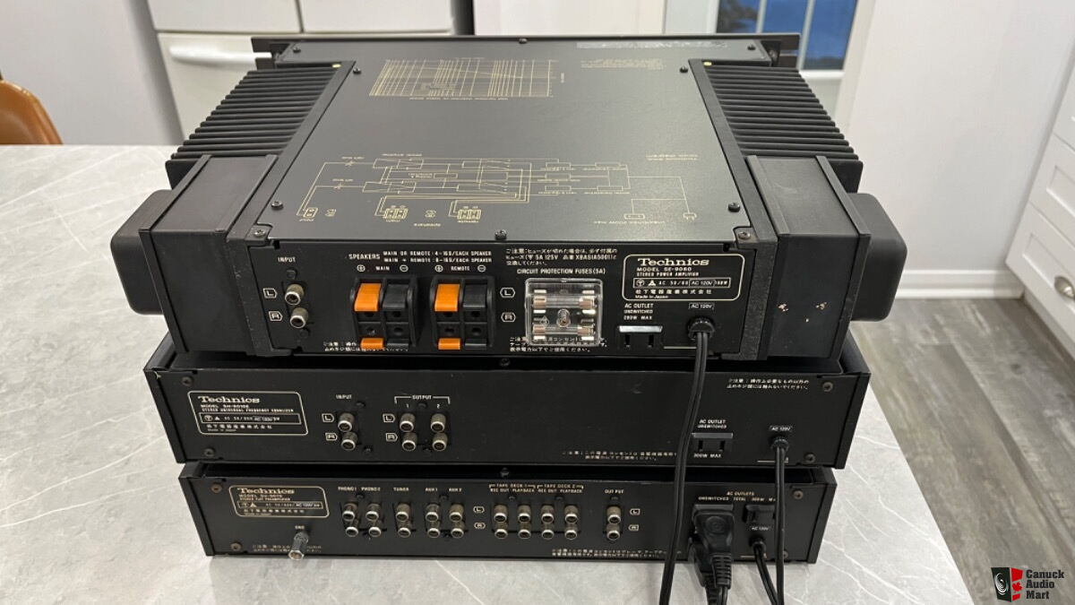 Technics SU-9070 70A ,SE-9060 60A ,SH-9010 10E amp,preamp,eq 120v