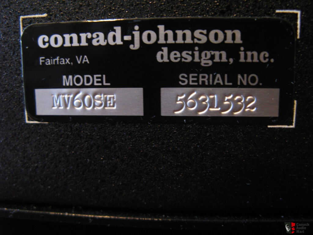 Conrad Johnson MV60 SE Tube Power Amp Photo #483022 - Canuck Audio Mart