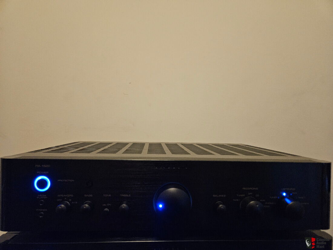 Rotel RA-1520 Integrated Amplifier (Brushed Black) For Sale