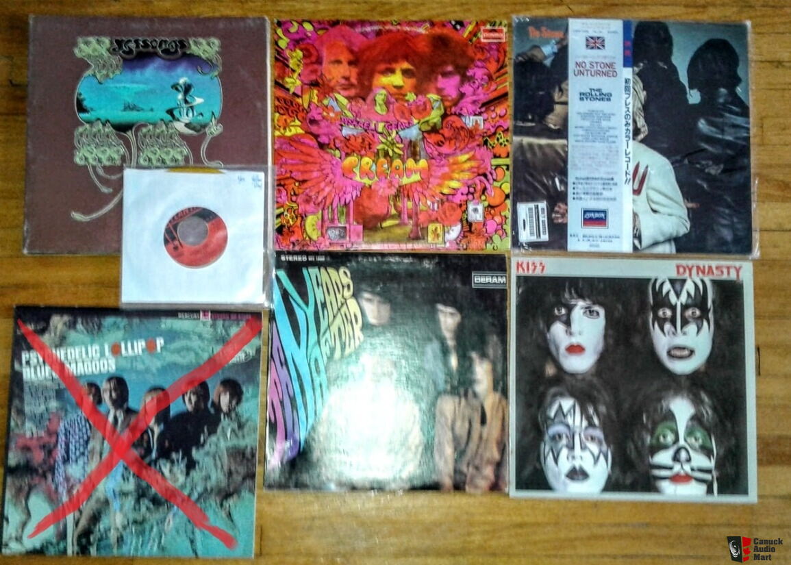 Classic Rock Albums (LOT of 5 albums for $55) or mix/match Yes/Kiss//Ten  Years After/Cream ALL VG+ For Sale - Canuck Audio Mart