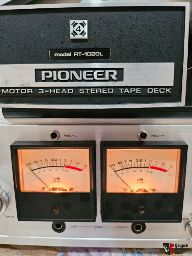 Vintage Pioneer RT-1020L 3 head 3 motor Reel to Reel tape deck