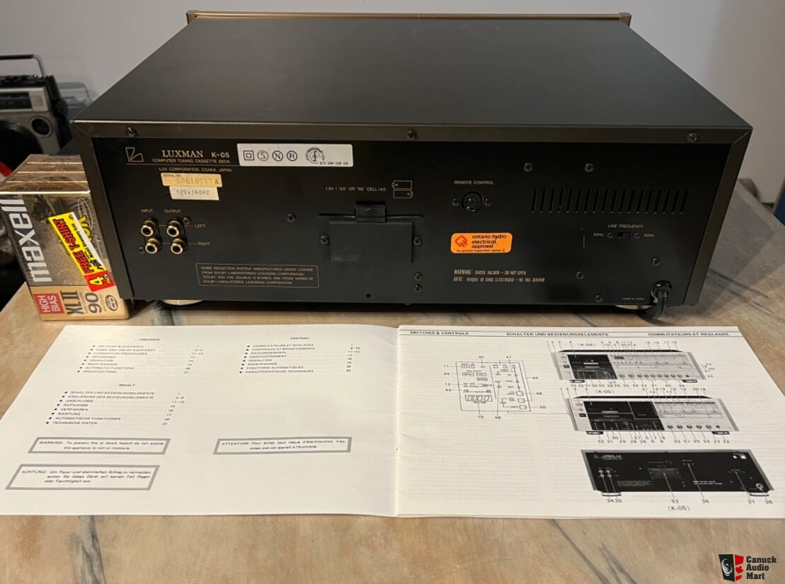 1985 Luxman K-05 (Alpine AL-90 Silver Copy) W/ original manual Photo ...