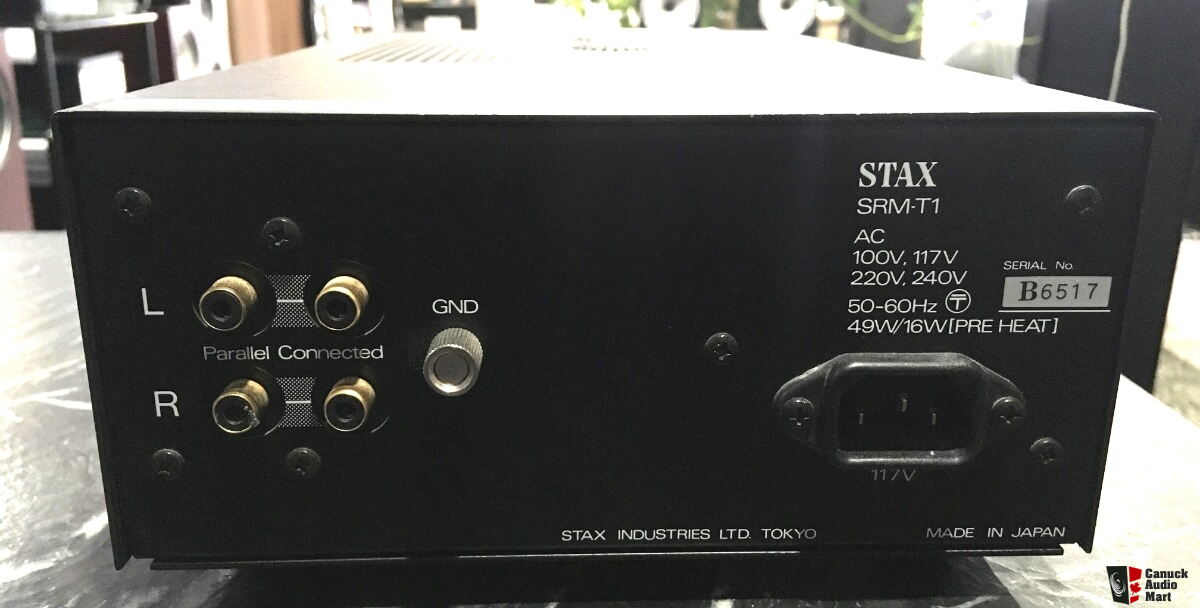 Stax SR Lambda Signature with SRM-T1 Dealer Ad - Canuck Audio Mart