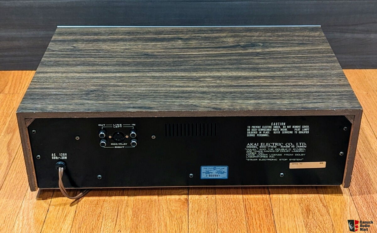 Akai GXC-710D Cassette Deck/ Fully Serviced and Tested/ Year 1977 Japan/  Excellent/ Free Shipping Photo #4927010 - Aussie Audio Mart