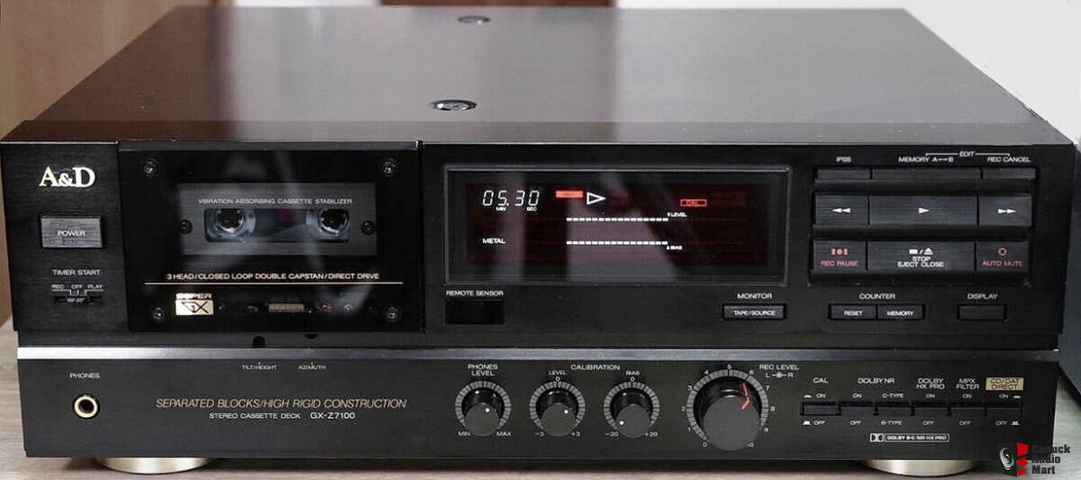 A&D (Akai) GX-Z7100 Hi-End 3 Heads DD Audiophile Cassette Deck w