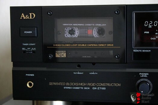 A&D (Akai) GX-Z7100 Hi-End 3 Heads DD Audiophile Cassette Deck w