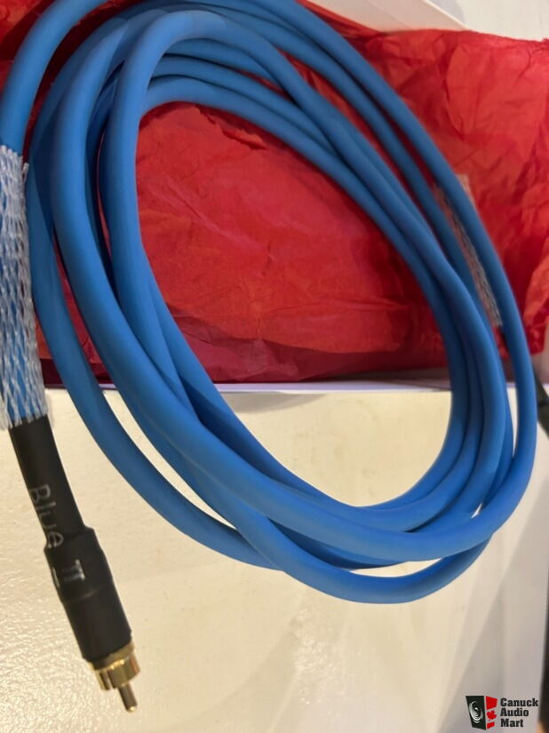 Câble audio Tellurium Q Blue II Interconnect RCA | Noir et Blanc