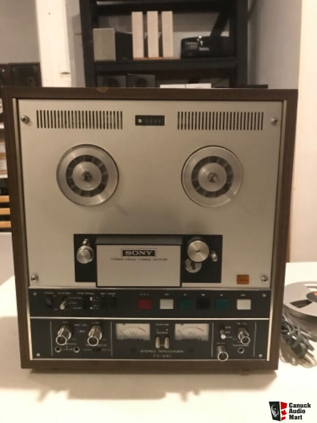 Sony TC 651 Reel to Reel Auto Reverse Tape Deck For Sale - Canuck Audio Mart