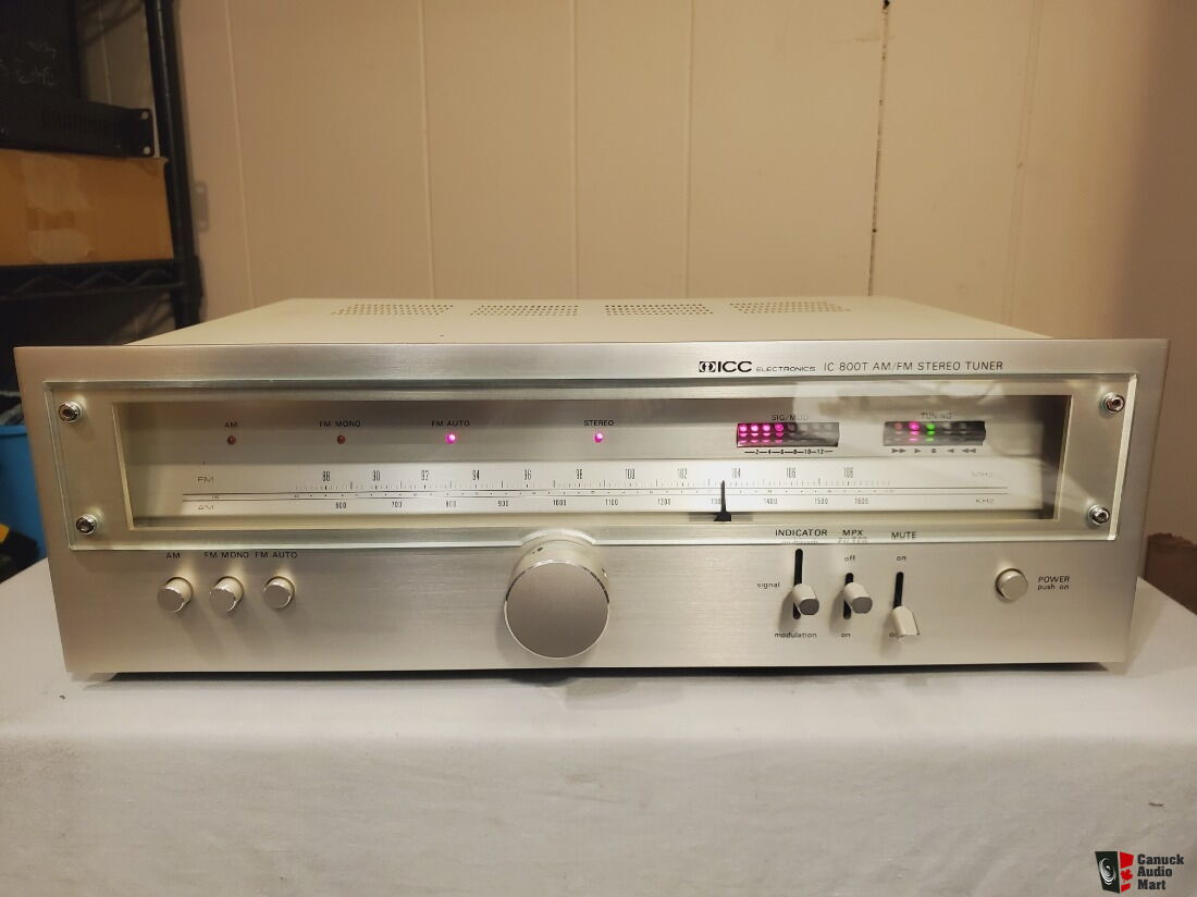 Vintage ICC electronics AM/FM stereo Tuner For Sale - Canuck Audio Mart