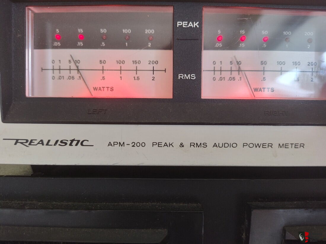 Realistic APM 200 VU METERS For Sale Canuck Audio Mart