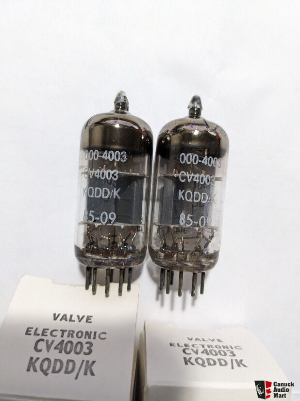 VALVE ELECTRONIC CV4003KQDD/K 2本 12AU7 - オーディオ機器