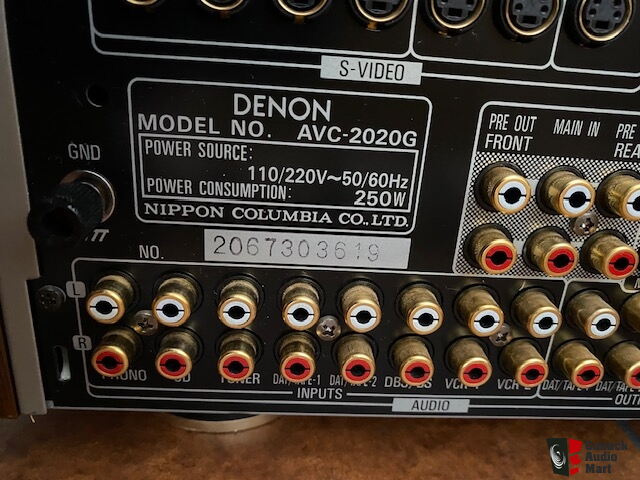 デノン AVサラウンドアンプ　AVC-2020G Denon A/V Surround Integrated Amplifier model AVC-2020G with