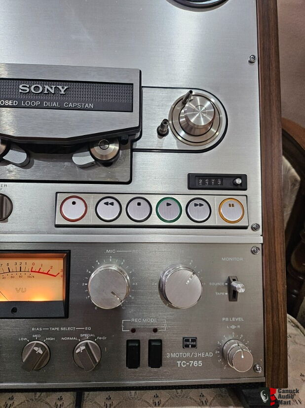 Sony TC-765 reel tape recorder/parts/repairing/as is Photo