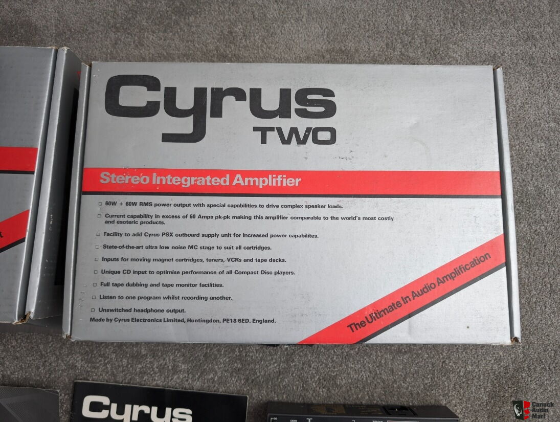 Cyrus Two Integrated Amplifier + Cyrus Digital Tuner Photo #5129491 ...