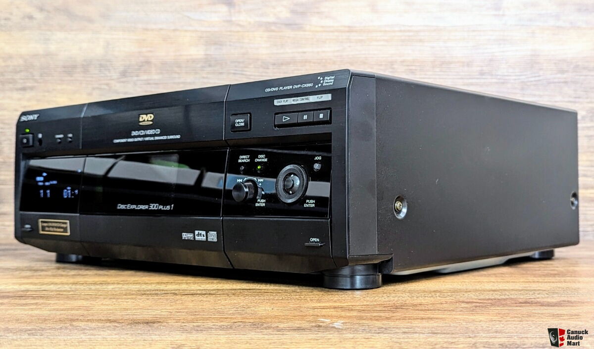 SONY DVP-CX860 300 Plus 1/ Disc Explorer DVD and CD Changer/ Fully
