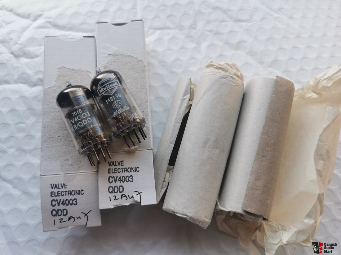 NOS Mullard M8136 CV4003 ECC82 ( Gt.Britain ) O Getter ,Box Plate ...