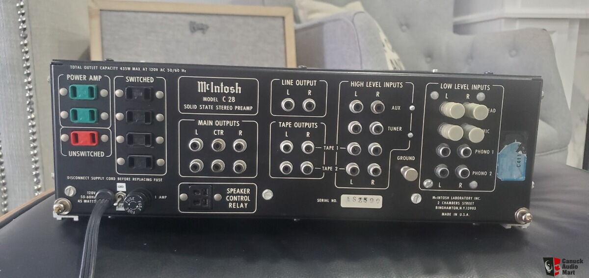 Mcintosh c28 solid state preamplifier photo 5189719 canuck audio mart