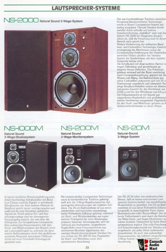 Yamaha NS-20M with 23