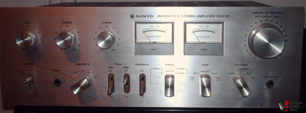 SANYO INTEGRATED STEREO AMPLIFIER, MODEL: DCA 611 Photo #525933