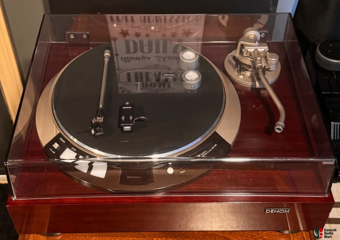 Denon DP-60L turntable in excellent condition with 2 arms, 3