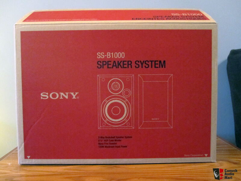 Sony Ss B1000 Bookshelf Speakers Pair Photo 530038 Canuck