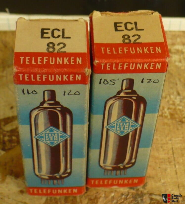 4 X ECL802 PHILIPS TUBE. LA RADIOTECHNIQUE PROD. NOS/NIB. 2 MATCHED PAIR AA ENA