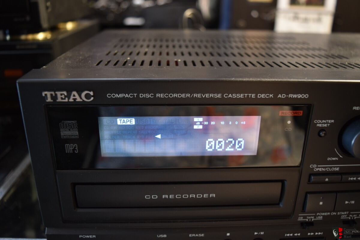 AD-RW900 Recorder TEAC CD Cassette Deck USB | Port - Disc Compact