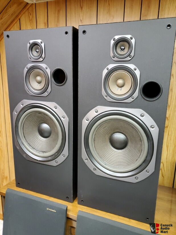 QUINTET PIONEER CS-F800 スピーカーセット Pioneer 3-Way Vintage Floor Standing Speakers, CS-F8000B For Sale