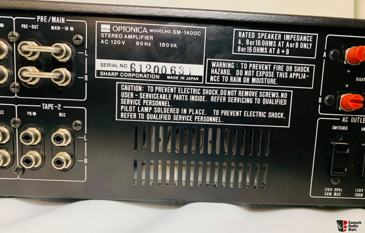 Sharp Optonica SM-1400 Integrated Amplifier (Japan) Photo #5390755