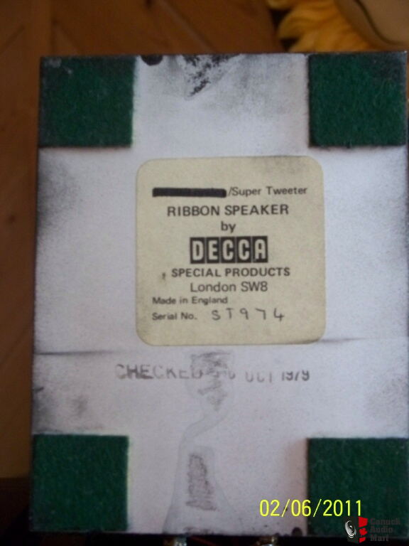 Decca ribbon super tweeter cubes Photo #544732 - Canuck Audio Mart