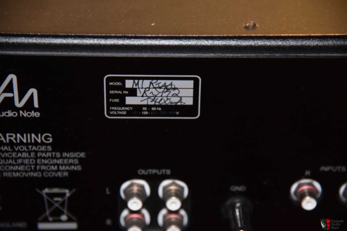 Audionote M1R1AA Phono stage MM, made in UK Photo #5456536 - Canuck ...