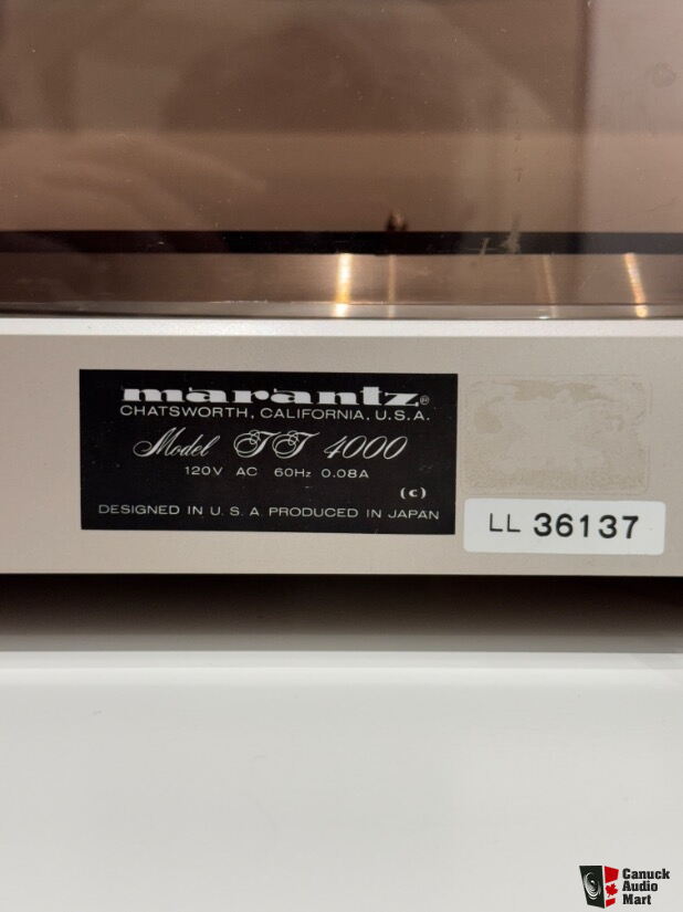 Tocadiscos Vintage Marantz TT 4000, tocadiscos Marantz - México