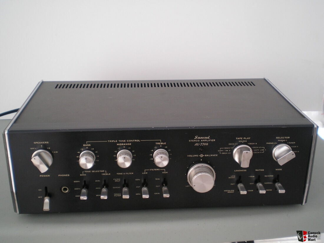 Sansui AU 7700 integrated amplifier For Sale - Canuck Audio Mart