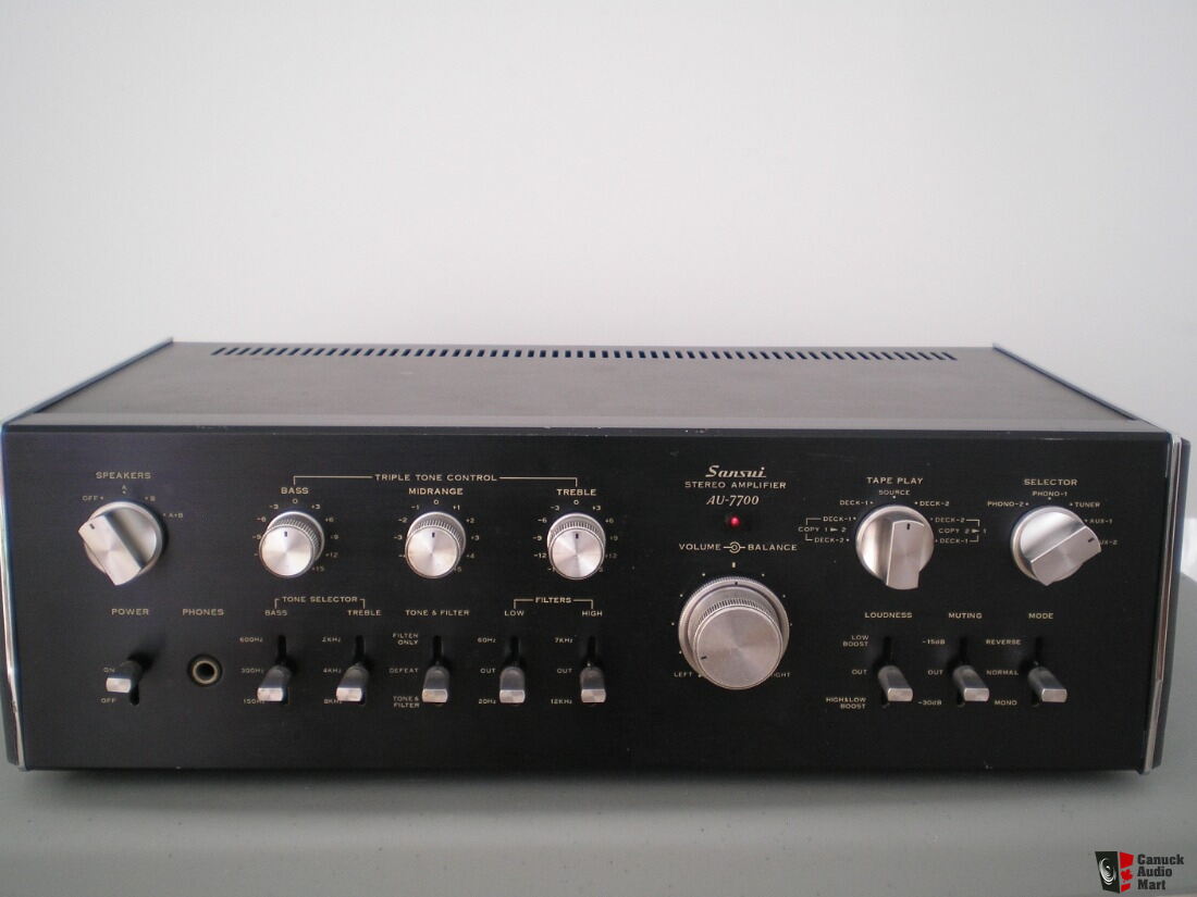 Sansui AU 7700 integrated amplifier For Sale - Canuck Audio Mart