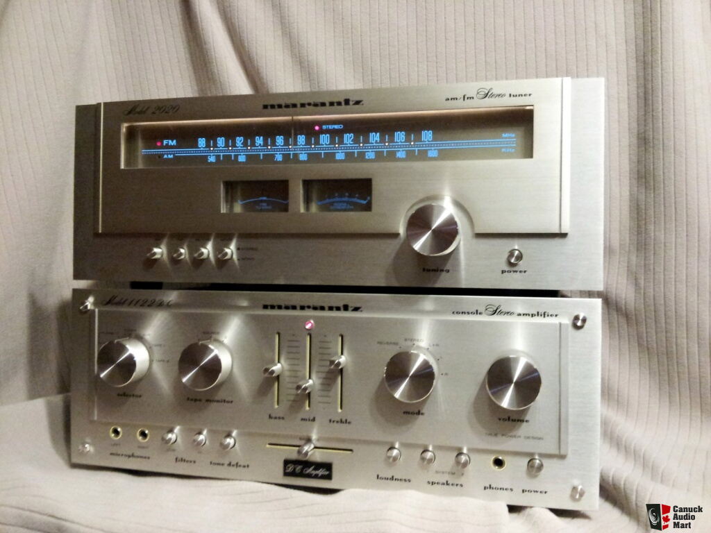 AMPLIFICATEUR STÉRÉO AUDIOPHILER Marantz 1300 DC console amplificateur + neuf Woodcase EUR 3.999