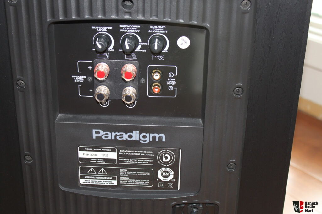 paradigm 3200 subwoofer