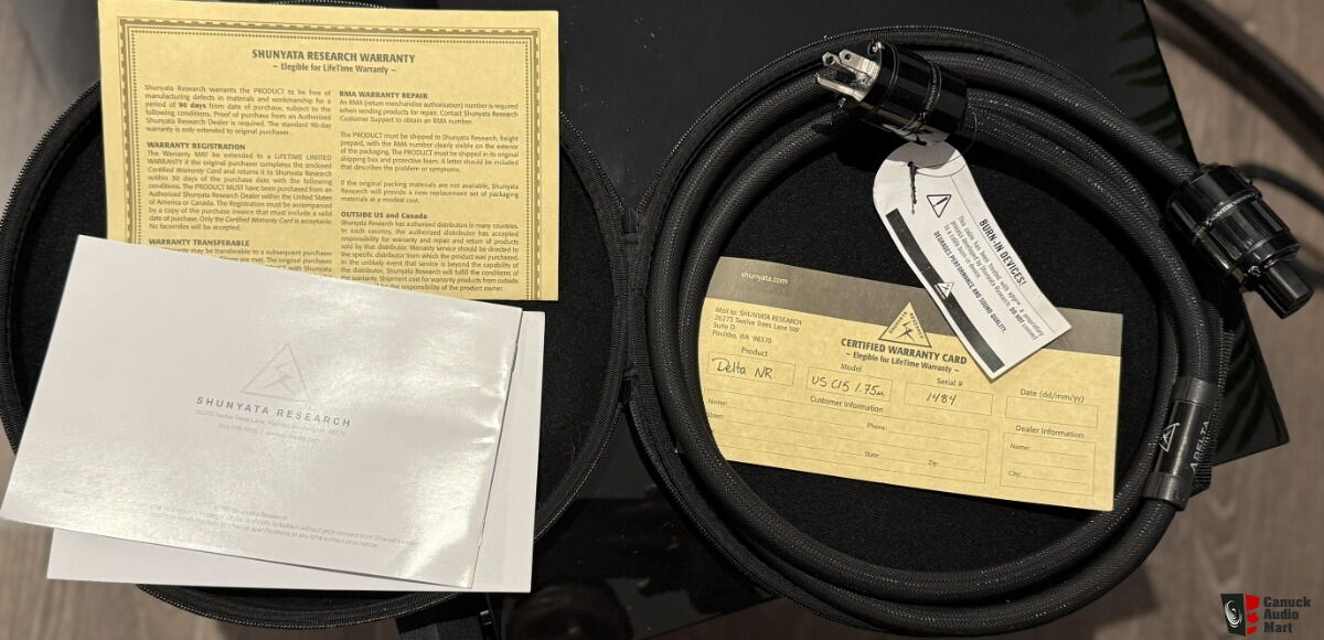 Câble XLR Shunyata Research Alpha v2 XLR Noir et Blanc