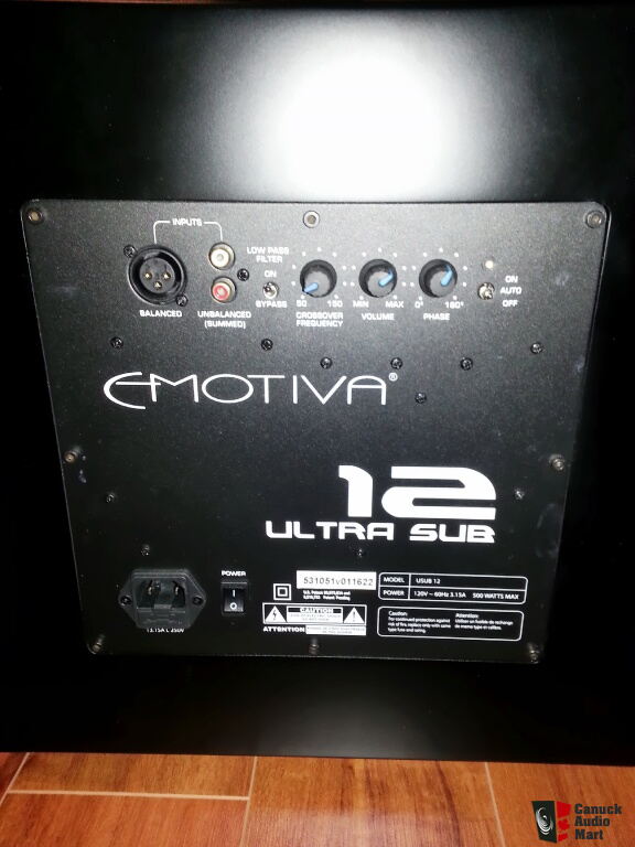 emotiva ultra 12 subwoofer