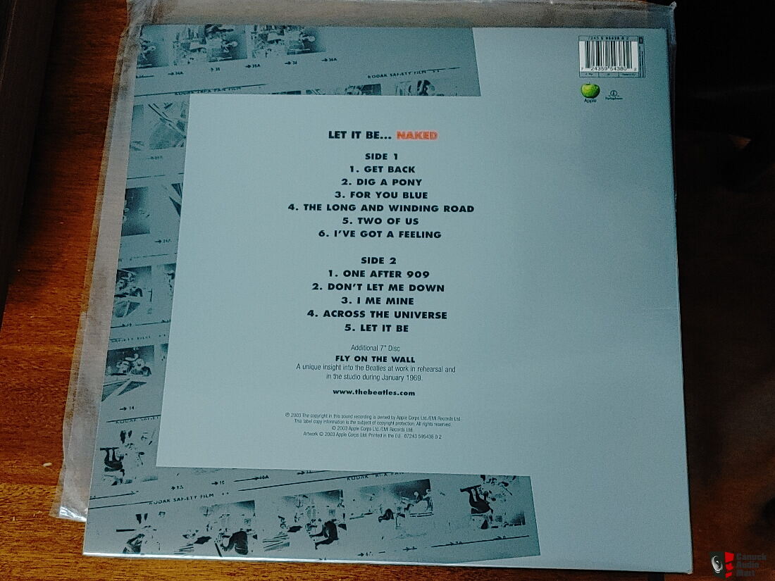 Beatles Let It Be Naked Vinyl LP with 7