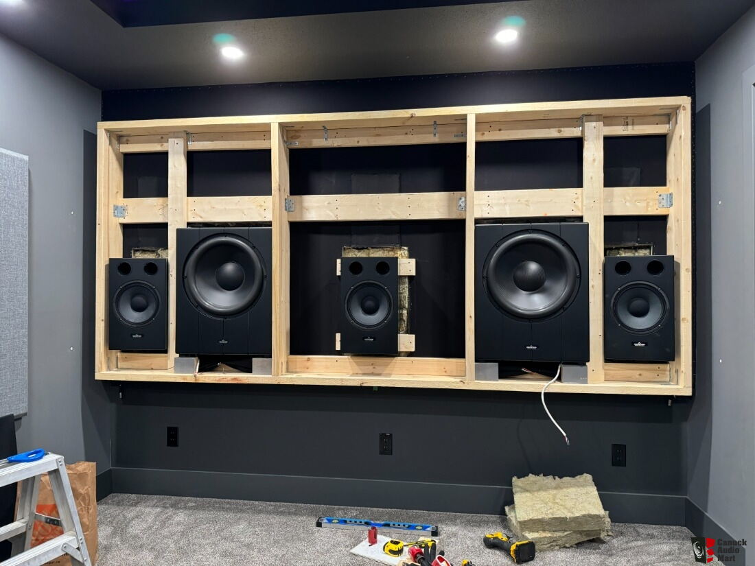 Ascendo (4x) The18 Sub Pro Passive Sealed Shallow Subwoofer & (1x) DSP ...