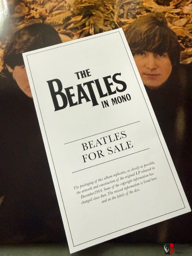 The Beatles - Beatles for Sale ( In Mono 2014 ) LP For Sale - US