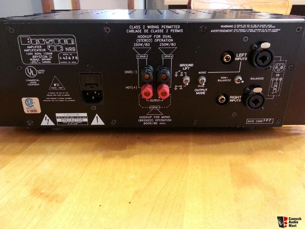 Power Amplifier BRYSTON 4B NRB Photo 642428 US Audio Mart