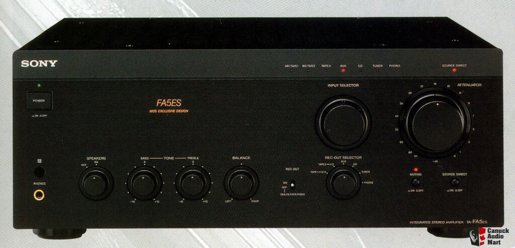 Sony TA-FA3ES, TA-FA5ES, TA-FA7ES in black (FA30, FA50, FA70