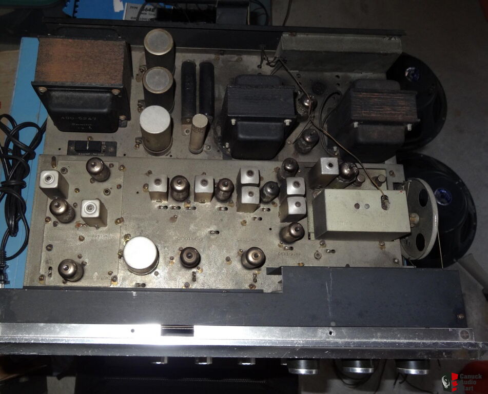 Sansui 500A stereo tube receiver for parts or restoration 7189A push ...