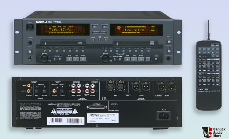 TASCAM CD-RW402 Professional CD player/recorder Photo #729305 - US ...