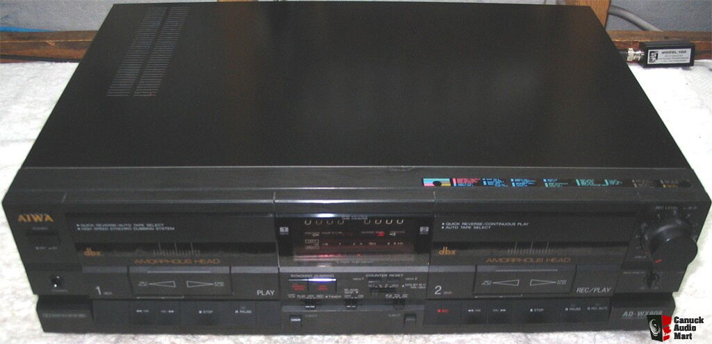 Aiwa AD-WX808 Dual Bay Auto Reverse Cassette Deck For Sale