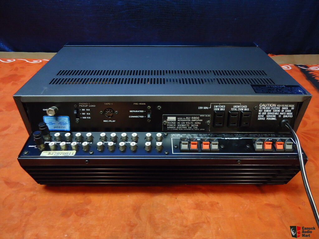 SANSUI AU-5900 Integrated Amplifier-All Contacts cleaned-Excellent